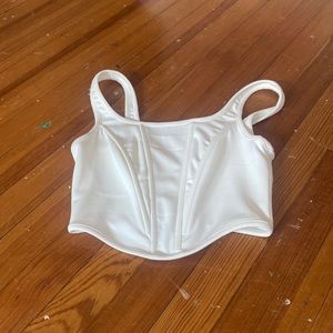 White corset top.